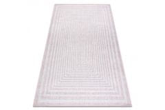 Dywany Łuszczów Kusový koberec Sion Sisal Labirinth 22376 pink/ecru – na ven i na doma 80x150