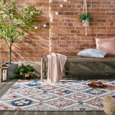 Flair Kusový koberec Plaza Flora Grey – na ven i na doma 120x170
