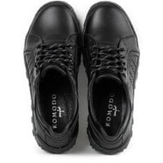 Pánská treková obuv kožená 636 černá velikost 39