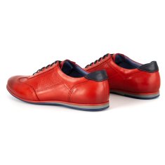 Pánská kožená obuv 64/39 červená velikost 45