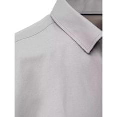 Dstreet Pánská košile SMART světle šedá dx2434 M