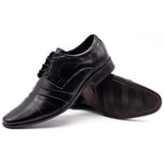 LUKAS Pánská společenská obuv 201 černá velikost 48