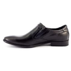 LUKAS Pánská společenská nazouvací obuv 284 černá velikost 46