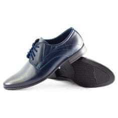 LUKAS Pánská společenská obuv 256 navy blue velikost 48