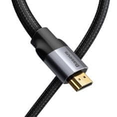 BASEUS Kabel 5m 2x HDMI Male 4kHD Baseus Enjoyment Series CAKSX-E0G šedá + černá
