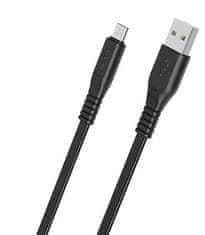 Borofone Datový kabel micro USB 1m, 2,4A Borofone Wieldy BX23 černý