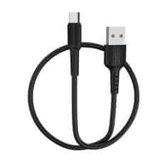 Kabel USB typ C 1m, 2A - Borofone Easy BX16 černý
