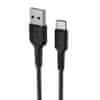 Kabel USB typ C 1m, 2A - Borofone Easy BX16 černý