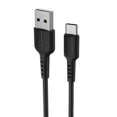 Borofone Kabel USB typ C 1m, 2A - Borofone Easy BX16 černý