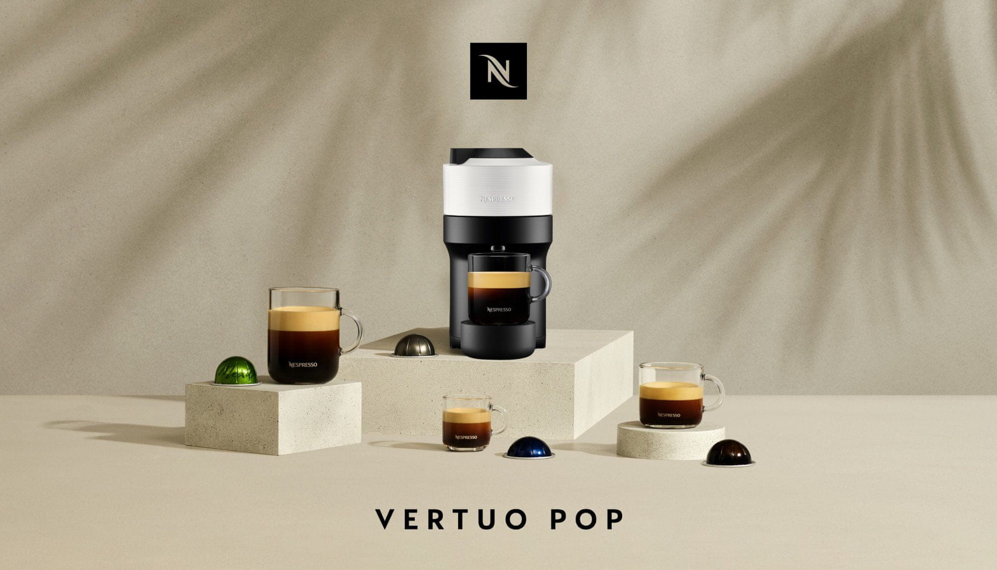  Nespresso Krups Vertuo Pop, kókuszdió fehér XN920110  