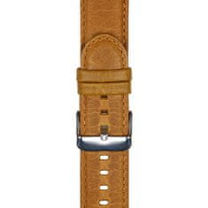 Strapado Kožený řemínek pro Apple Watch Barva: Tmavě hnědá/stříbrná, Šířka hodinek: 38/40/41 mm, Délka: S/M