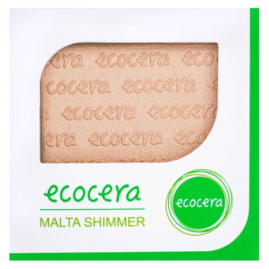 Ecocera Malta rozjasňující pudr - přírodní veganský pudr, neucpává póry, 10ml
