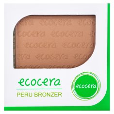 Ecocera Bronzing Powder Peru - veganský matující pudr pro světlou a střední pleť, jemný efekt opálení, 10ml