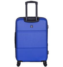Cestovní kufr TUCCI T-0117/3-M ABS - modrá