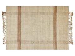 Beliani Jutový koberec 140 x 200 cm béžový YELMEZ