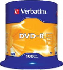 Verbatim DVD-R 4,7GB/ 16x/ 100pack/ spindle