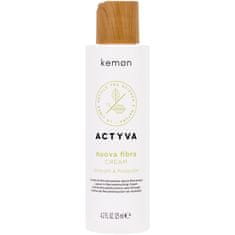Kemon ACTYVA Nuova Fibra - Krém na obnovu vlasů, vytvořeno pro jemné a poškozené vlasy, 125ml