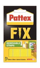 Pattex Lepicí proužky "Pattex Fix", oboustranné, lze odstranit, 20 x 40 mm, 1486128