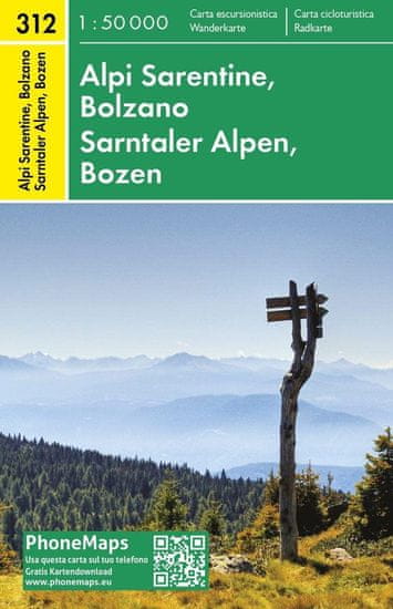 MAPA PMI 312 Sarntaler Alpen, Bozen 1:50 000