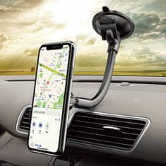 Kaku KAKU Magnetický držák mobilního telefonu do auta na čelní sklo / palubní desku Flexibilní rameno