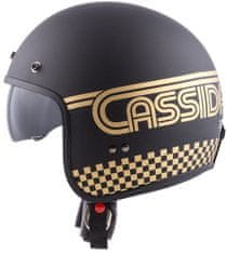 Cassida Moto přilba Oxygen Rondo (Velikost: XS (53-54), Barva: černá matná/zlatá)