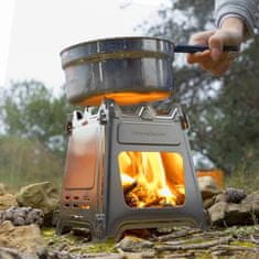 InnovaGoods Rozkládací ocelový kempingový vařič Flamet InnovaGoods