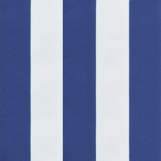 Vidaxl Poduška na palety modré a bílé pruhy 80 x 80 x 12 cm textil