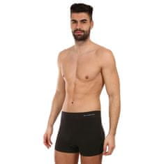 Gino Pánské boxerky bezešvé bambusové černé (54005) - velikost XL
