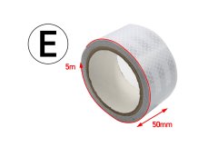 SEFIS Reflexní lepící páska - bíla 50mm x 5m