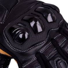 W-TEC Kožené moto rukavice Flanker (Velikost: S, Barva: černá)