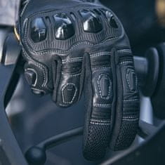 W-TEC Kožené moto rukavice Flanker (Velikost: XL, Barva: černá)