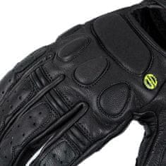 W-TEC Kožené moto rukavice Cherton (Velikost: S, Barva: černá)