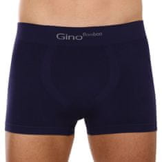 Gino Pánské boxerky bezešvé bambusové modré (53004) - velikost M