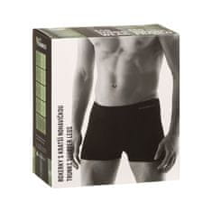 Gino Pánské boxerky bezešvé bambusové bílé (53005) - velikost XL