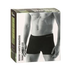 Gino Pánské boxerky bezešvé bambusové šedé (53005) - velikost XL