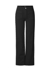 YEST černé kalhoty s vysokým pasem a širokými nohavicemi Velikost: 38