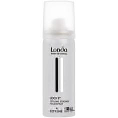 Londa Lock It Extreme Strong Hold Spray - velmi silný sprej na vlasy, ochrana před vlhkostí a vysokou teplotou, 50ml