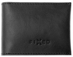 FIXED Kožená peněženka Wallet for AirTag z pravé hovězí kůže FIXWAT-SMMW2-BK, černá