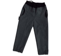 ROCKINO Dětské softshellové kalhoty vzor 8859 - šedé žíhané, velikost 98