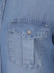 Vero Moda Světle modré džínové košilové šaty VERO MODA Silla S