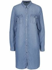 Vero Moda Světle modré džínové košilové šaty VERO MODA Silla S