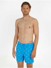 Tommy Hilfiger Modré pánské vzorované plavky Tommy Hilfiger S