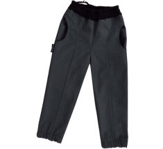 ROCKINO Dětské softshellové kalhoty vel. 110,116,122 vzor 8860 - šedé žíhané, velikost 116