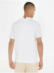 Tommy Hilfiger Bílé pánské tričko Tommy Hilfiger Curved Monogram Tee S