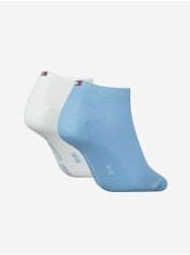 Tommy Hilfiger Sada dvou párů dámských ponožek v bílé a modré barvě Tommy Hilfiger Underwear 35-38