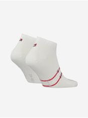 Tommy Hilfiger Sada dvou párů ponožek v bílé barvě Tommy Hilfiger Underwear 39-42