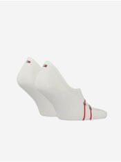 Tommy Hilfiger Sada dvou párů ponožek v bílé barvě Tommy Hilfiger Underwear 39-42