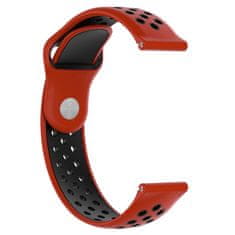 BStrap Silicone Sport řemínek na Huawei Watch GT3 42mm, red/black