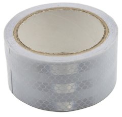 SEFIS Reflexní lepící páska - bíla 50mm x 5m