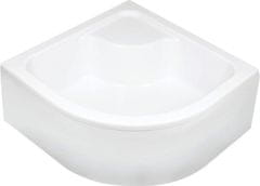Deante Deep bílá - akrylátová sprchová vanička, půlkulatá, 90x90 cm - hluboká (KTD_041B)
